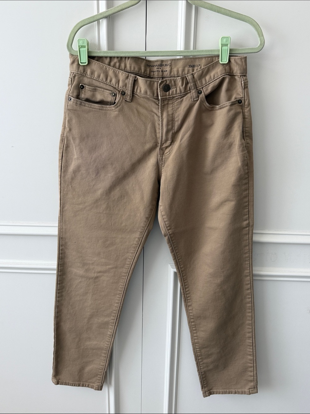 Banana Republic Slim Jeans in Khaki Brown